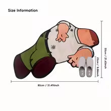 Funny Trendy Family Guy Peter Griffin Fallen Hurt Meme Rug